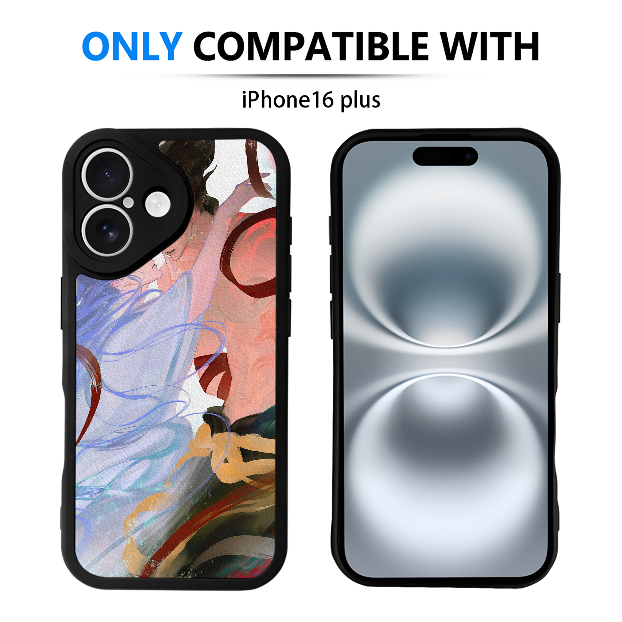 （画像用） Ne Zha 2 ナタ 魔童の大暴れ 【iPhone 16シリーズ対応】シリコンスマホケース（レザー調） 材質：シリコン